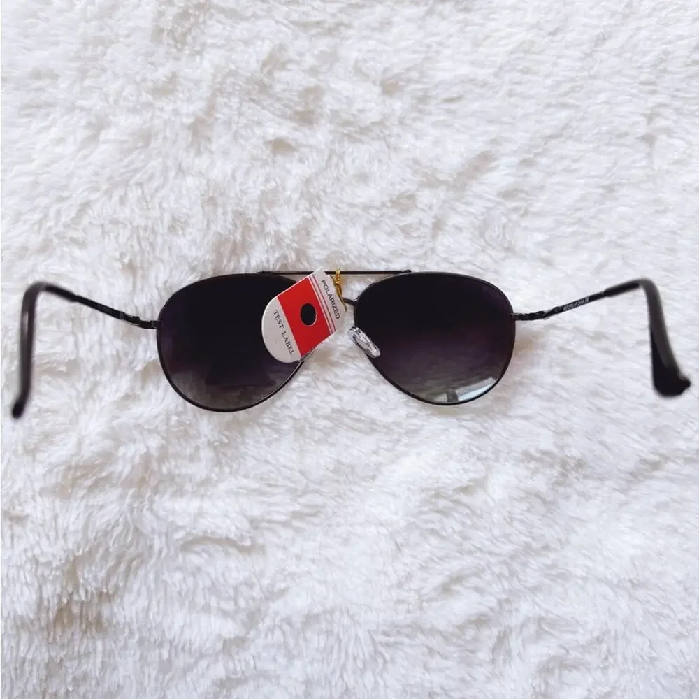 Felix Black W/Black Rim Polarized Aviator Sunglasses